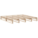 sengeramme uden madras 200x200 cm massivt fyrretræ