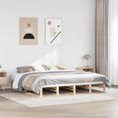 sengeramme uden madras 200x200 cm massivt fyrretræ
