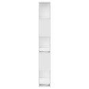 bogreol 80,5x23,5x162,5 cm 5 hylder konstrueret træ sort
