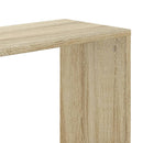 bogreol 80,5x23,5x162,5 cm 5 hylder konstrueret træ sonoma-eg