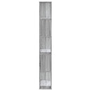 bogreol 80,5x23,5x162,5 cm 5 hylder konstrueret træ grå sonoma