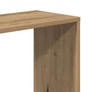 bogreol 80,5x23,5x162,5 cm 5 hylder konstrueret træ eg