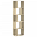 bogreol 45x23,5x162,5 cm 5 hylder konstrueret træ sonoma-eg