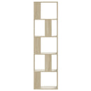 bogreol 45x23,5x162,5 cm 5 hylder konstrueret træ sonoma-eg
