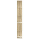 bogreol 45x23,5x162,5 cm 5 hylder konstrueret træ sonoma-eg