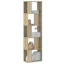 bogreol 45x23,5x162,5 cm 5 hylder konstrueret træ sonoma-eg