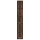 bogreol 45x23,5x162,5 cm 5 hylder konstrueret træ brunt eg