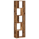 bogreol 45x23,5x162,5 cm 5 hylder konstrueret træ gammelt træ