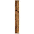 bogreol 45x23,5x162,5 cm 5 hylder konstrueret træ gammelt træ
