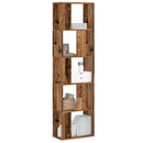 bogreol 45x23,5x162,5 cm 5 hylder konstrueret træ gammelt træ