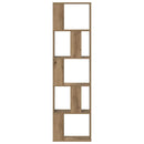 bogreol 45x23,5x162,5 cm 5 hylder konstrueret træ eg