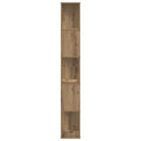 bogreol 45x23,5x162,5 cm 5 hylder konstrueret træ eg