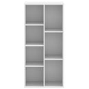 bogreol 50x25x105 cm konstrueret træ hvid