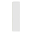 bogreol 50x25x105 cm konstrueret træ hvid