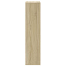 bogreol 50x25x105 cm konstrueret træ sonoma-eg