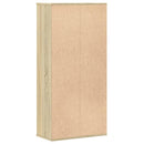 bogreol 50x25x105 cm konstrueret træ sonoma-eg
