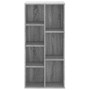 bogreol 50x25x105 cm konstrueret træ grå sonoma-eg