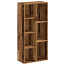 bogreol 50x25x105 cm konstrueret træ antikt træ