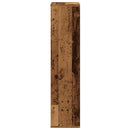 bogreol 50x25x105 cm konstrueret træ antikt træ