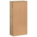 bogreol 50x25x105 cm konstrueret træ egetræsfarve