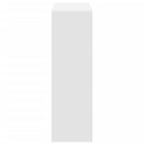 bogreol 102x32x102 cm konstrueret træ hvid