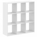 bogreol 102x32x102 cm konstrueret træ hvid
