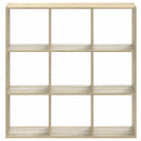 bogreol 102x32x102 cm konstrueret træ sonoma-eg