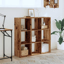 bogreol 102x32x102 cm konstrueret træ antikt træ