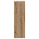 bogreol 102x32x102 cm konstrueret træ egetræsfarve