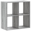 skab 68,5x32x68,5 cm konstrueret træ grå sonoma-eg