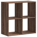 skab 68,5x32x68,5 cm konstrueret træ brun egetræsfarve