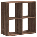 skab 68,5x32x68,5 cm konstrueret træ brun egetræsfarve