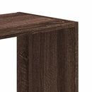 skab 68,5x32x68,5 cm konstrueret træ brun egetræsfarve