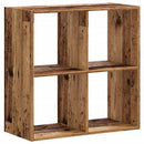 skab 68,5x32x68,5 cm konstrueret træ antikt træ