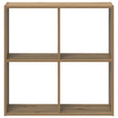 skab 68,5x32x68,5 cm konstrueret træ egetræsfarve