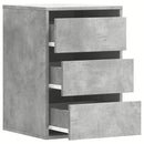 kommode til hjørne 40x41x58 cm konstrueret træ betongrå