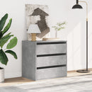 kommode til hjørne 60x41x58 cm konstrueret træ betongrå