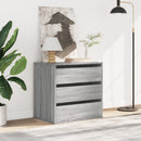 kommode til hjørne 60x41x58 cm konstrueret træ grå sonoma-eg