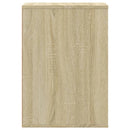 kommode til hjørne 80x41x58 cm konstrueret træ sonoma-eg