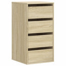 kommode til hjørne 40x41x76 cm konstrueret træ sonoma-eg