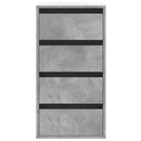 kommode til hjørne 40x41x76 cm konstrueret træ betongrå
