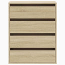 kommode til hjørne 60x41x76 cm konstrueret træ sonoma-eg