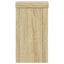 plantestativer 2 stk. 10x10x18 cm konstrueret træ sonoma-eg