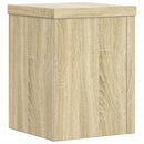 plantestativer 2 stk. 15x15x20 cm konstrueret træ sonoma-eg