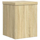 plantestativer 2 stk. 15x15x20 cm konstrueret træ sonoma-eg