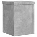 plantestativer 2 stk. 15x15x20 cm konstrueret træ betongrå