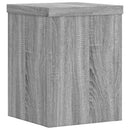 plantestativer 2 stk. 15x15x20 cm konstrueret træ grå sonoma-eg