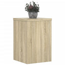 plantestativer 2 stk. 20x20x30 cm konstrueret træ sonoma-eg