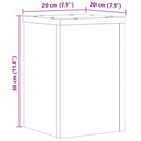 plantestativer 2 stk. 20x20x30 cm konstrueret træ sonoma-eg