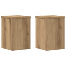 plantestativer 2 stk. 20x20x30 cm konstrueret træ egetræsfarvet